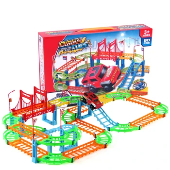 

Variety double track car educational toys assembled rapid rail car toys children's toys