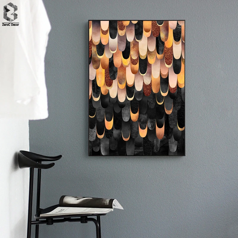 

Abstract Wall Decor Posters and Prints Geometric Texture Canvas Painting Picture Nordic Wall Art for Living Room Home Decoration