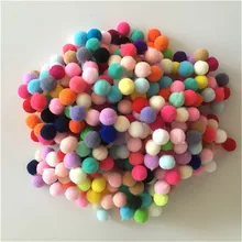 Skillful Trade Ponpon 10mm Multicolor Pompom DIY Decoration Ball Pompon Children’s Manual Educational Toys Accessories 400PC/Bag