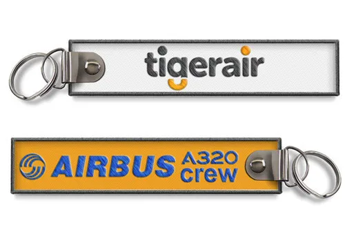 Tigerair Airbus A320 экипажа багажа брелок - Название цвета: RBF White Orange