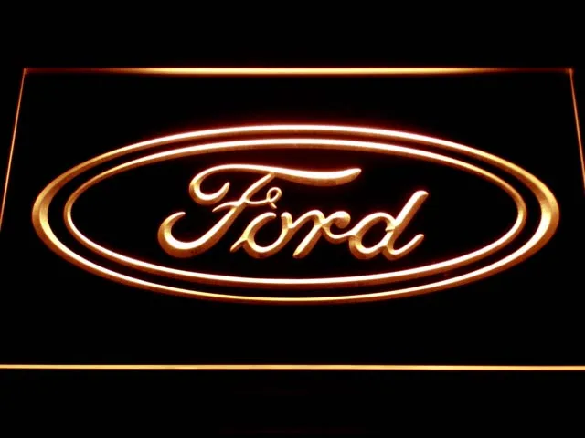 D007 Ford Автомобильный светодиодный неоновый знак с выключателем вкл/выкл 7 цветов