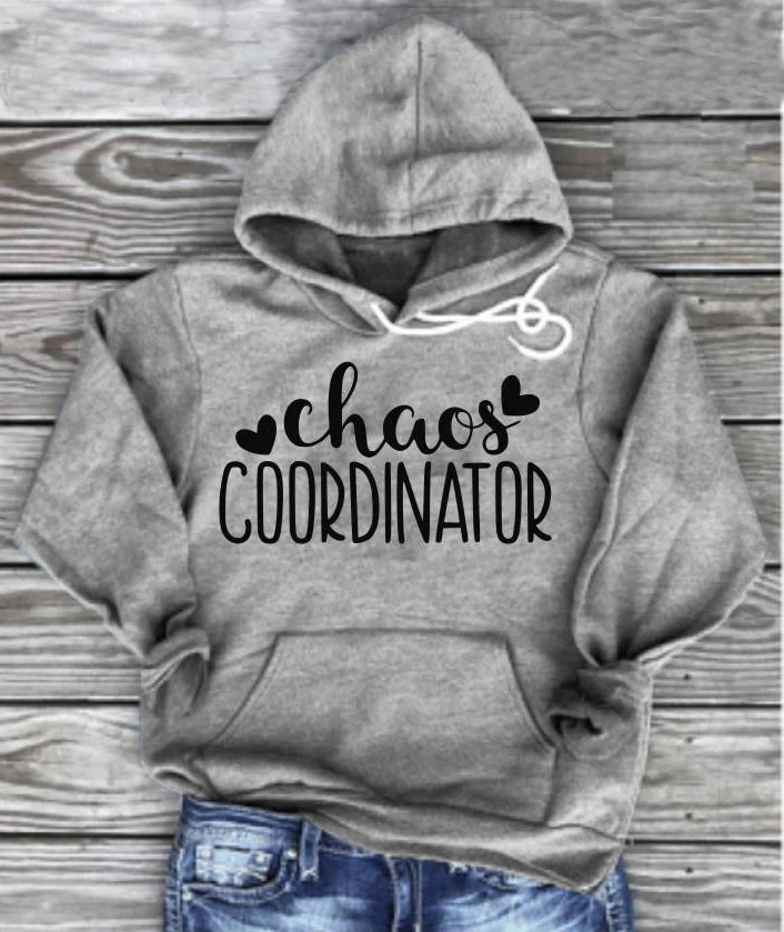 Chaos Coordinator Hoodie Funny Slogan Women Unisex Grunge Tumblr Aesthetic Outfit Pullover Winter Autumn Warmer Women Art Cloth Hoodies Sweatshirts Aliexpress