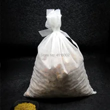 200 шт. большой размер(40) X50cm нетканый материал фильтр сумки Decocting медицины мешки с галстуком ткань травяной мешок завод