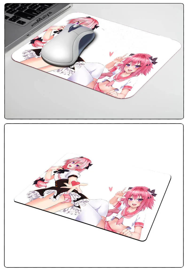 Mairuige коврик для мыши Astolfo с рисунком аниме 22X18/29X25 см Прямоугольный Коврик для ноутбука с резиновой подошвой Противоскользящий коврик для игры