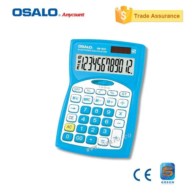 12 Digit Calculator with Pronuncia Key Design OS 612 Extra Large