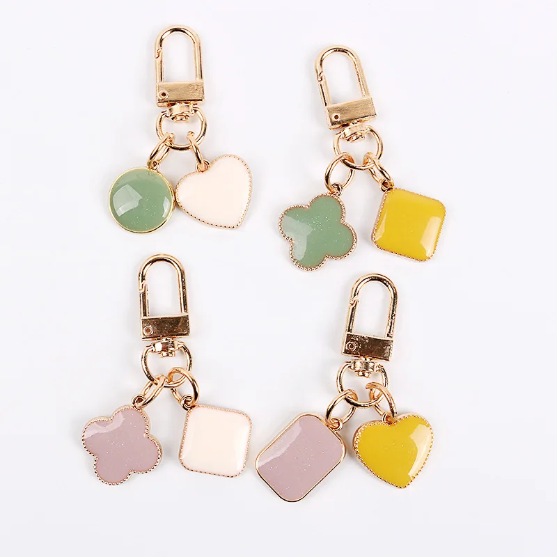 

2019 New Hot New Cartoon Sea World Starfish Pearl Shell Keychain Key Chain KeyRing Crystal Pendant Keychain Women Gift