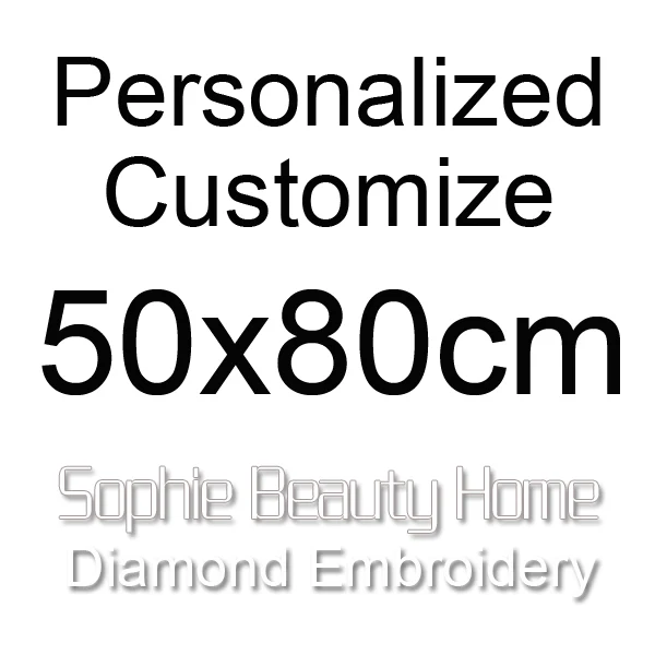 50x80cm Sophie beauty, сделай сам, полная алмазная живопись, вышивка крестиком, персонализированная на заказ круглый мозаика, квадратная вышивка, фото на заказ, домашнее искусство - Цвет: 50x80cm