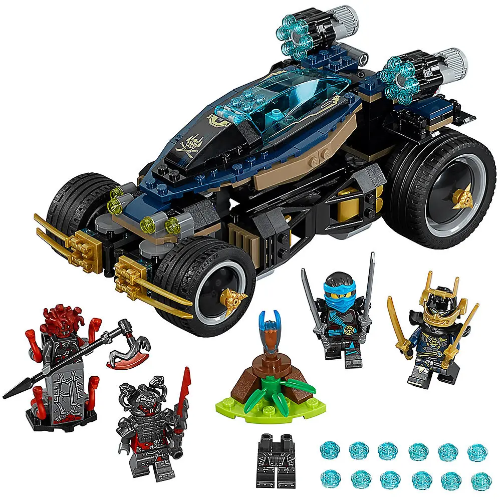 Billig Ninjagoe Film 458 stücke Bausteine spielzeug für Kinder Bricks Kompatibel Legoe Samurai VXL geschenke Kompatibel 70625