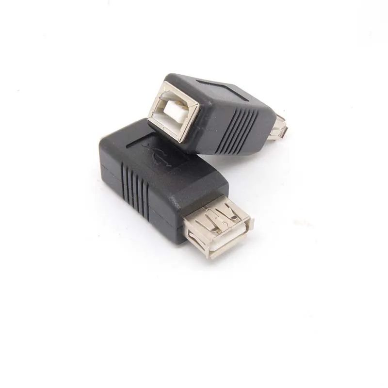10 قطعة USB نوع الأنثى إلى طابعة ماسحة نوع B شاحن أنثي محول