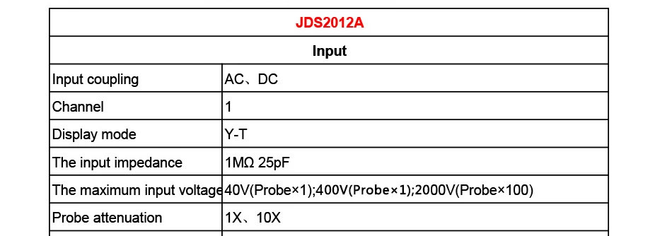 JINHAN JDS2012A портативный осциллограф 20 МГц 1 канал цифрового хранения двухканальный 200 м Sa/s