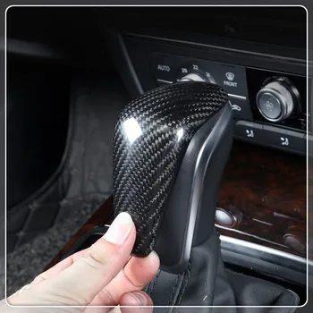 

Car Gear Shift Knob Cover Carbon Fiber For Audi A6 2016 2017 2018/ A7 2015 2016 2017 2018 Auto Decoration Car Styling