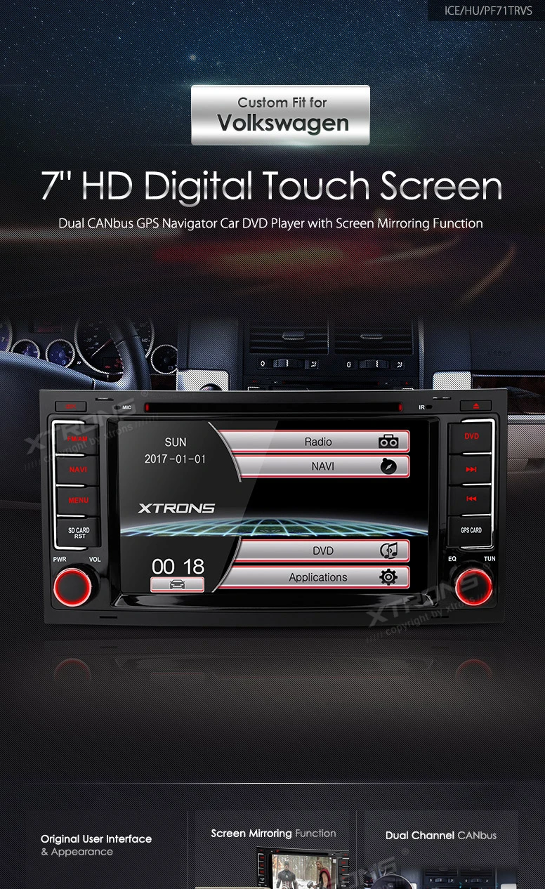 Flash Deal 7" Special Car DVD for Transporter 2004-2011 with Volkswagen Original User Interface/Appearance & Android Mirror Link Support 1