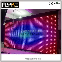 Бесплатная доставка p10 3*6 м LED фильм занавес ПК контроллер 4 ГБ SD карты Flightcase