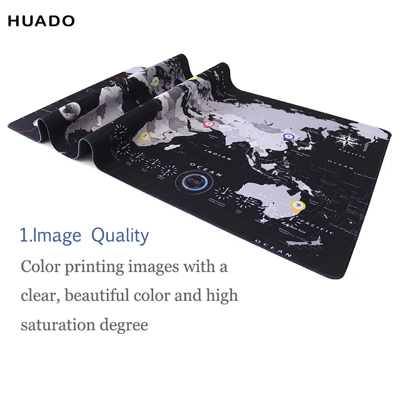  world map gaming mouse pad rubber mousepad speed Keyboards Mat Desk Mat for World of Warcraft/steel