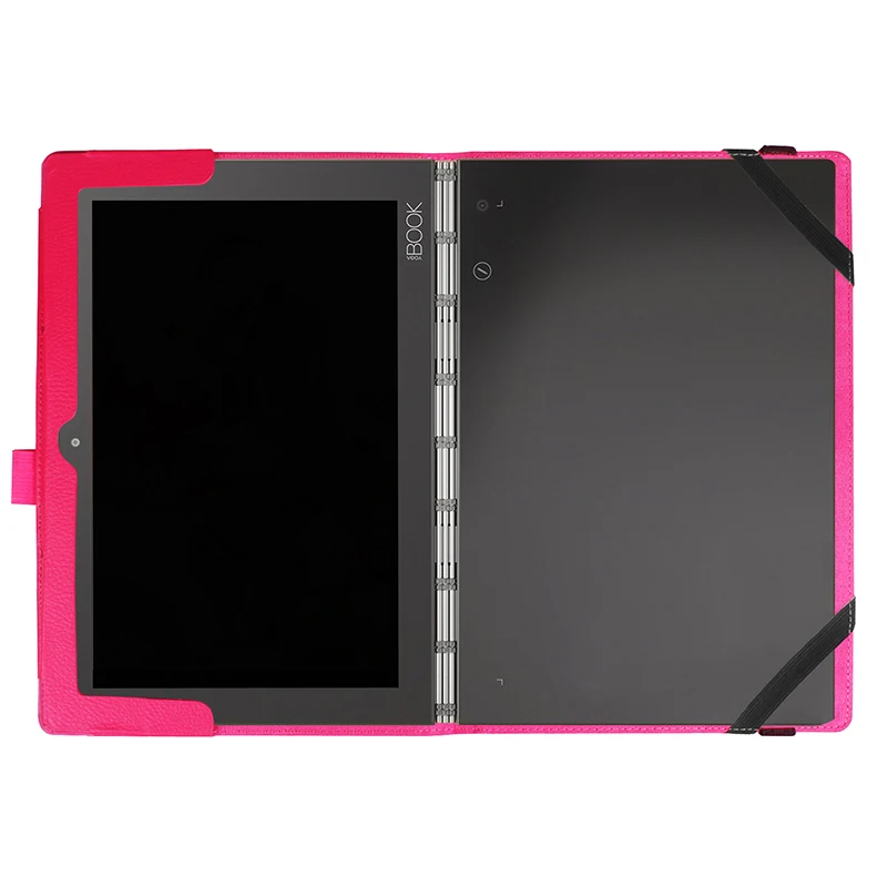 Легкий тонкий кожаный чехол с зернистой подставкой(можно положить клавиатуру) для lenovo Yoga Book 10,1 дюймов планшет 2 в 1 чехол+ стилус