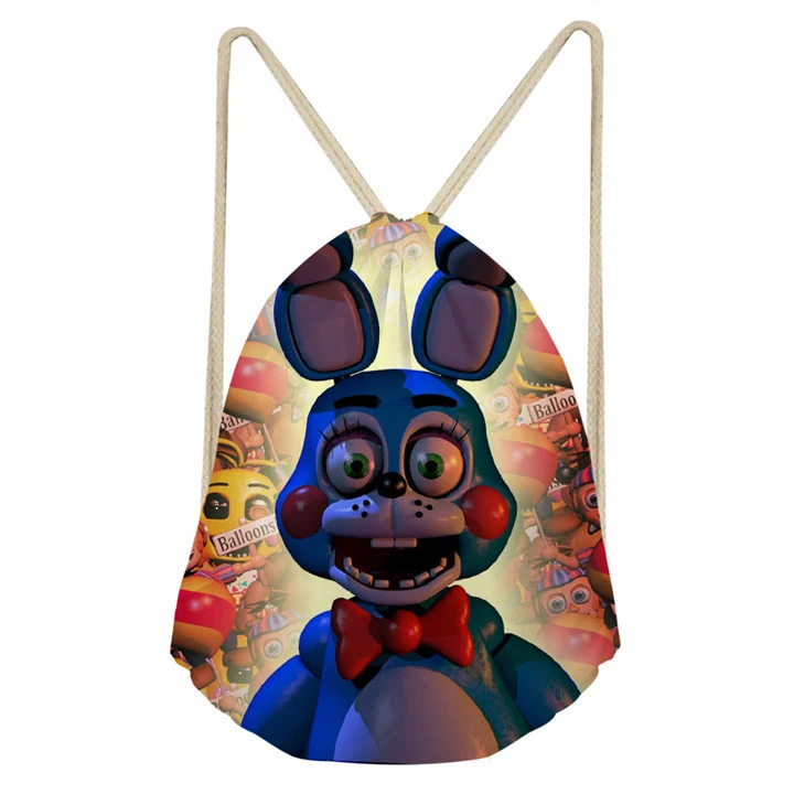 As Pictures ThiKin Five Night at Freddy напечатанный школьный рюкзак с рисунком для девочек и мальчиков сумки на шнурке Детский рюкзак Bolsas Feminina - Цвет: As Pictures