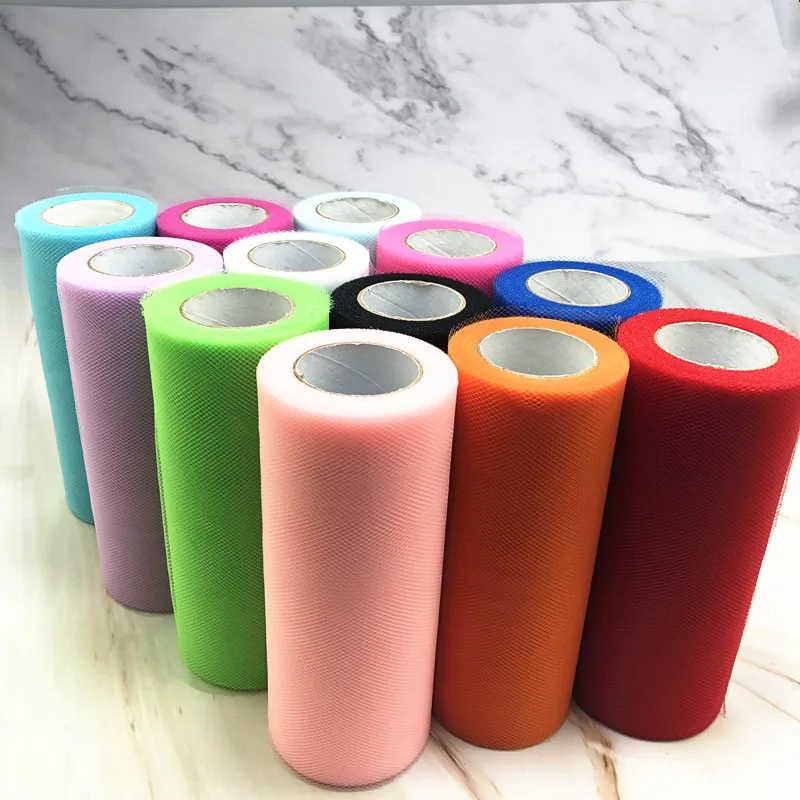 25 Yards 15cm Tulle Roll Tutu Fabric Wedding Decoration Organza Laser DIY Crafts Tutu Soft Baby Shower Birthday Party Supplies 25 Yards 15cm Tulle Roll Tutu Fabric Wedding Decoration Organza Laser DIY Crafts Tutu Soft Baby Shower Birthday Party Supplies