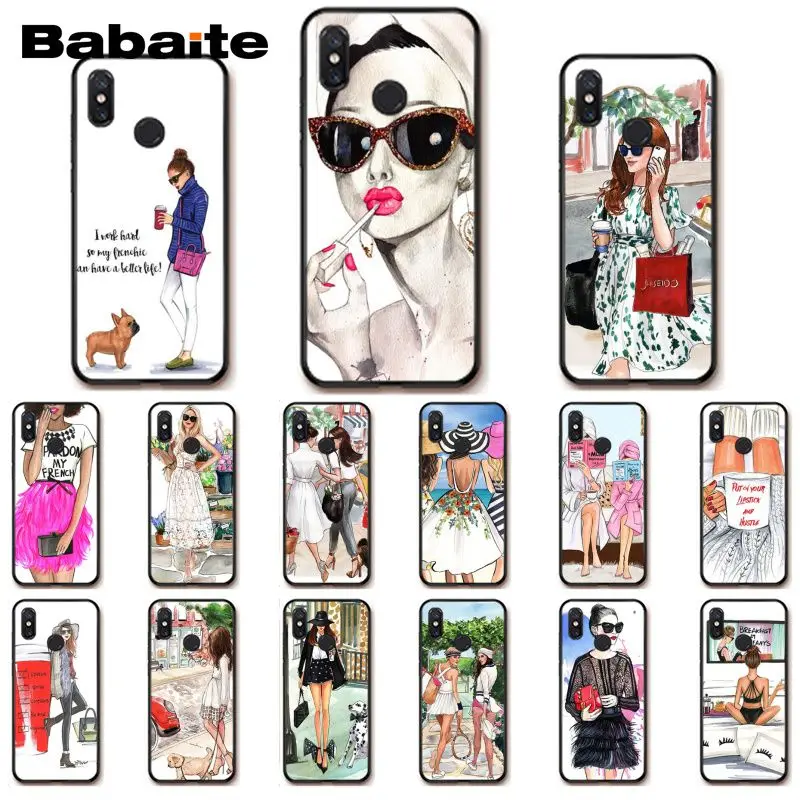 

Babaite Coffee cup Mom and daughter girlfriends Phone Case for Xiaomi MiA1 A2 lite F1 Redmi 6A 4X 5Plus S2 Note7 Redmi Note4