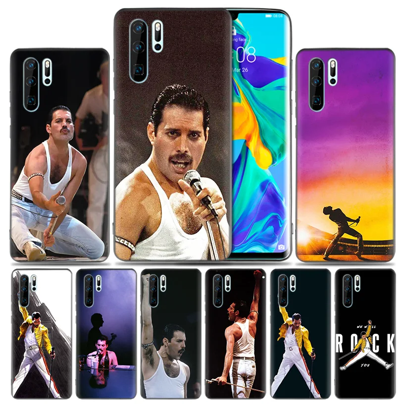 

Queen Freddie Mercury Fashion Soft Rubber Case For Huawei Honor 8X 9 10 8C Mate 20 lite Y9 Y6 Y7 Prime Pro 2019 Cover