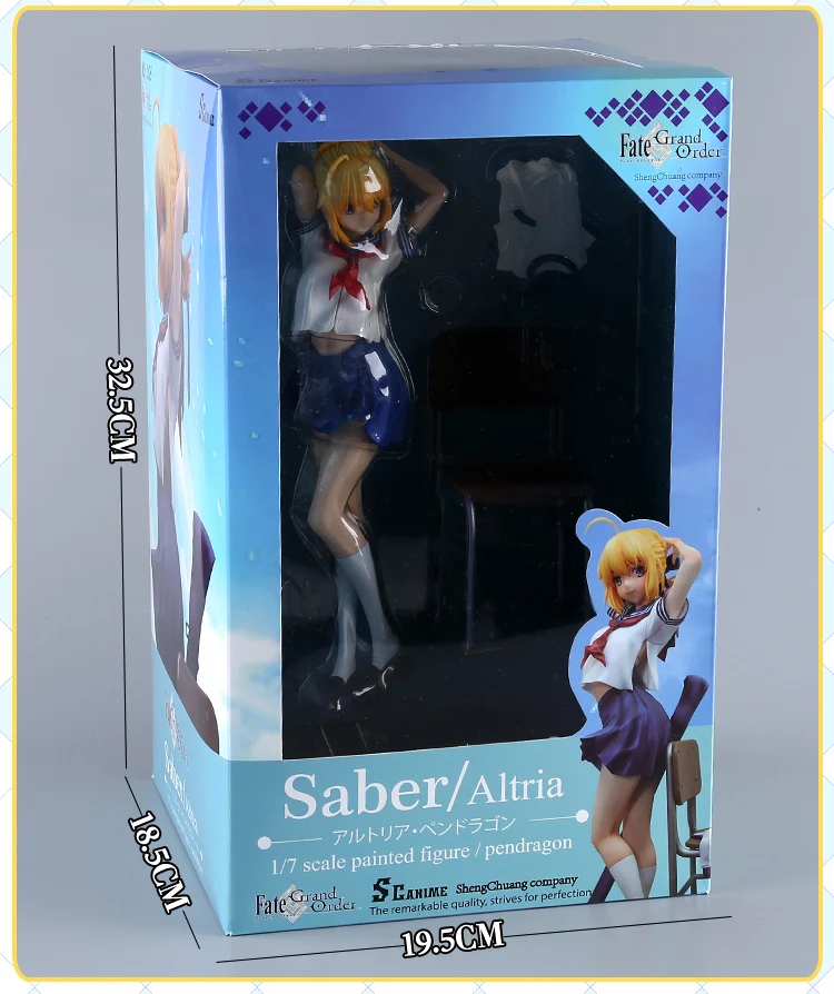 Аниме Fate/stay night Arturia Pendragon Матросская одежда Sabar ПВХ сексуальная съемная фигурка