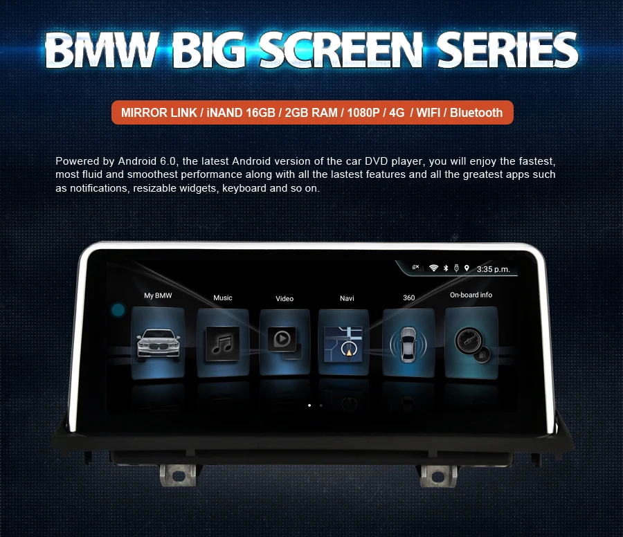 Best Navirider 10.25" 4G Android 6.0 car gps player for BMW 3 Series F30 F31 F34 touch screen radio stereo head units tape recorder 0 Best Navirider 10.25" 4G Android 6.0 car gps player for BMW 3 Series F30 F31 F34 touch screen radio stereo head units tape recorder 0