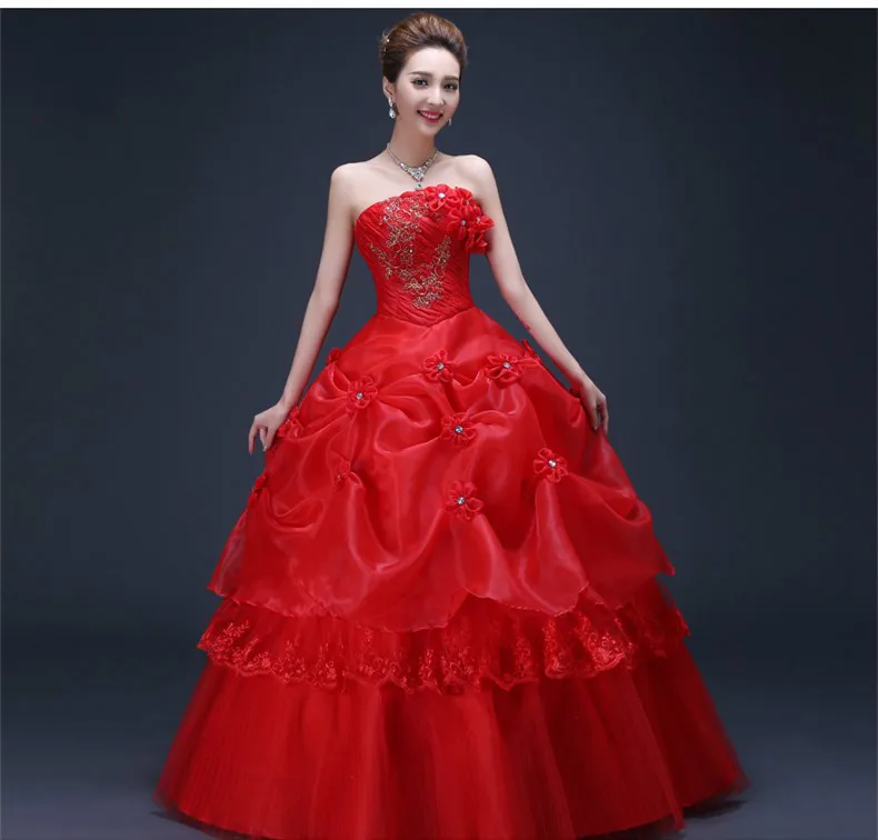 Новое сексуальное кружевное бальное платье Бальные платья с аппликацией и цветами из кристаллов, милые 16 платья Vestidos De 16 вечерние платья Q52 - Цвет: same as picture