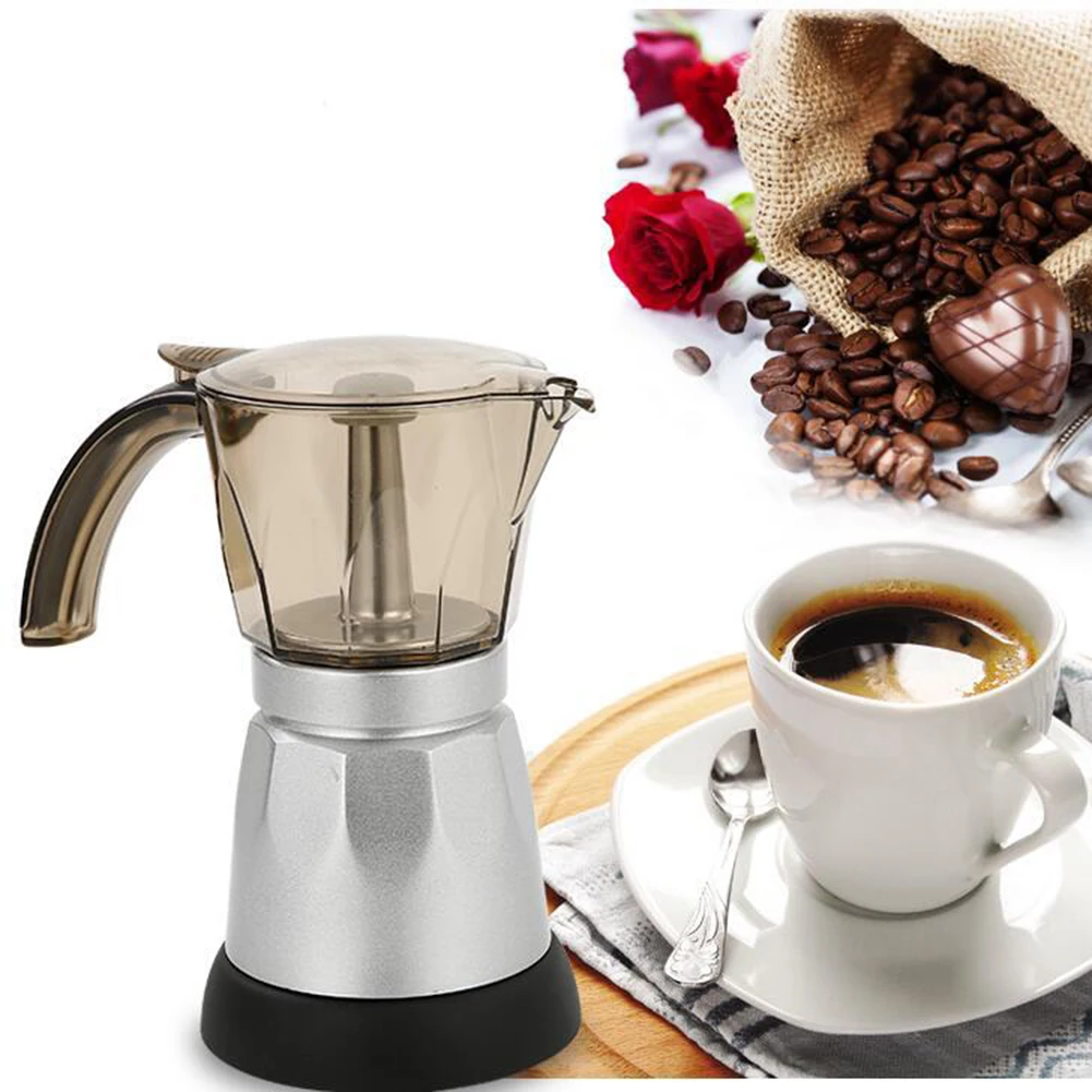 Electric Moka Espresso Coffee Maker 220V/50Hz Cappuccino 300ml EU Plug HY99 AP11 | Бытовая техника