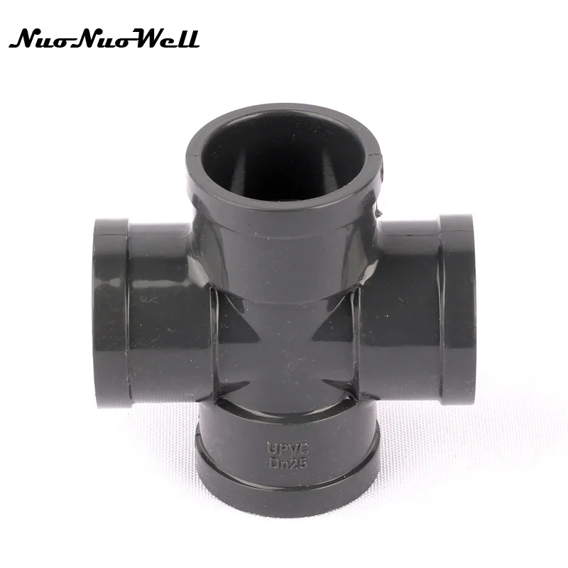 

1pcs NuoNuowell 32mm Hose 4 Ways Cross Connector for Garden Micro Drip Irrigation Watering System Fittings Aquarium Supplies