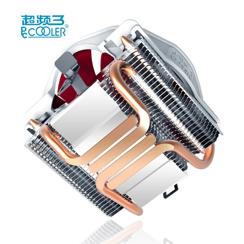 Pccooler V6 Процессор Кулер 4 Медь теплопроводов холодильник для AMD Intel 775 1150 1151 1155 1156