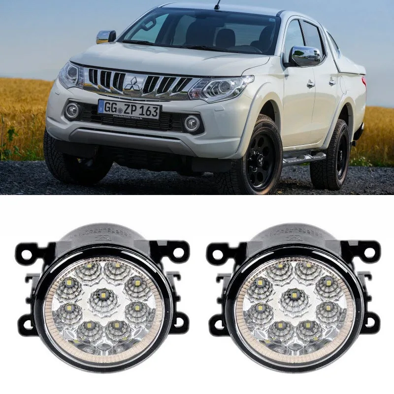

Car-Styling For Mitsubishi Triton L200 Strada Fiat Fullback 2015 2016 9-Pieces Led Fog Lights H11 H8 12V 55W Fog Head Lamp