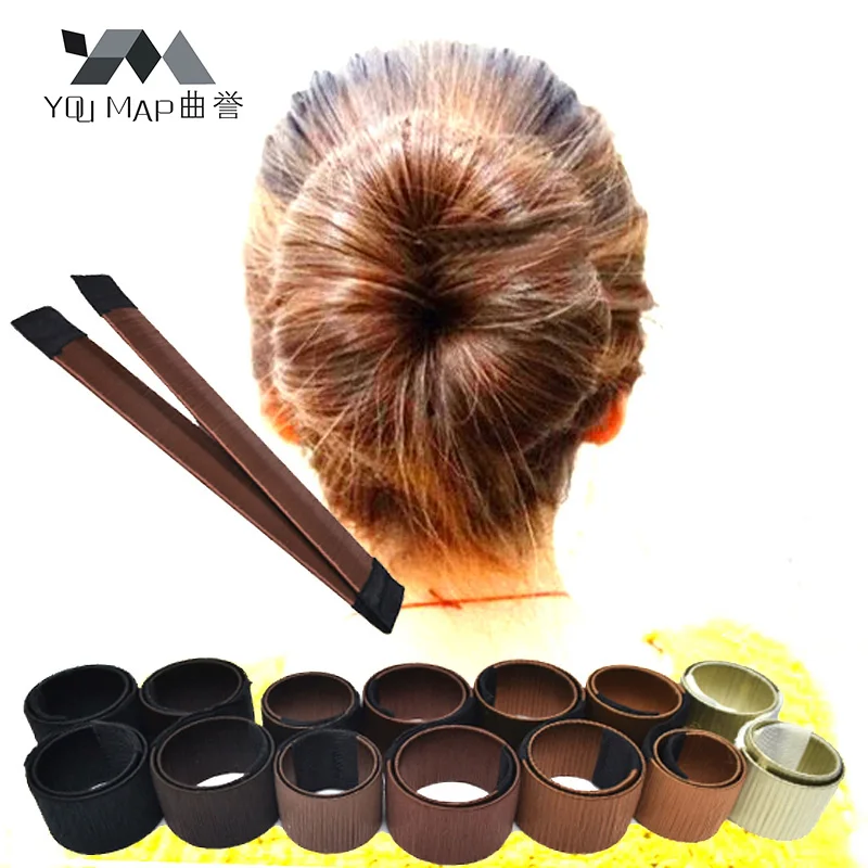 

Synthetic Wig Donuts Bud Head Band Ball French Twist Magic DIY Bun Maker Sweet French Dish Made Hair Jewelry