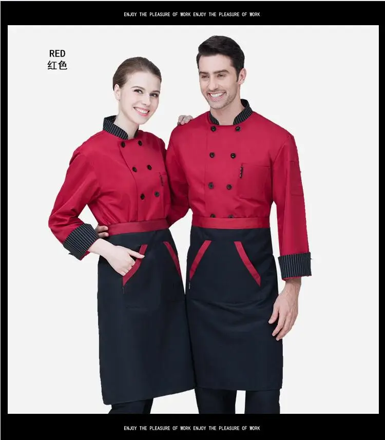Новая куртка шеф-повара гостиницы, ресторана рабочая одежда двубортная Мужская кухня шеф-повара Униформа повара одежда еда услуги пальто 89