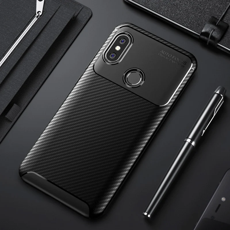 

for XiaoMi Redmi 6 Case Redmi6 Pro Back Cover Luxury Carbon Fiber Slim Silicone Shockproof Soft TPU Case for XiaoMi Redmi 6 Pro