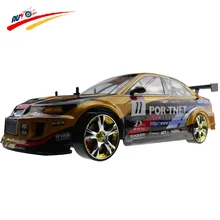 Large RC Car 1:10 High Speed Racing Car For Mitsubishi Championship 2.4G 4WD Radio Control Sport Drift Racing electronic toy