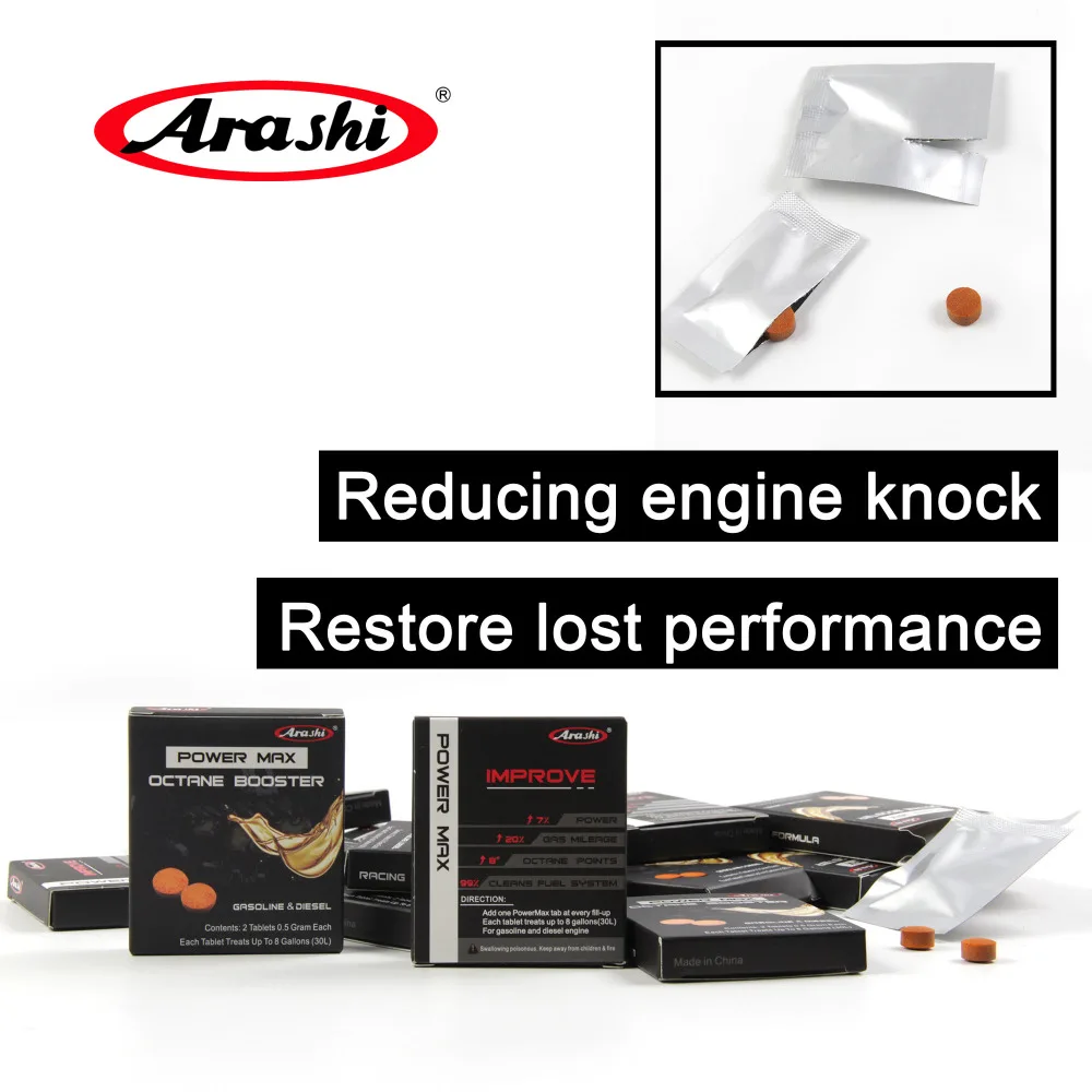 

Arashi Gasoline Petrol Diesel Fuel Additive Engine Cleaner Motorcycle Cars Vehicles Octane Booster Gas Oil Improver Saver