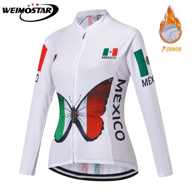 Download 2018 Mexico Style Winter Thermal Fleece Women Cycling ...