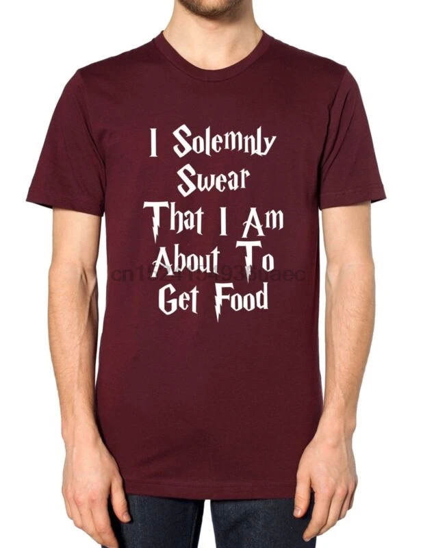 

I SOLEMNLY SWEAR THAT I AM ABOUT TO GET FOOD T SHIRT FUNNY HIPSTER