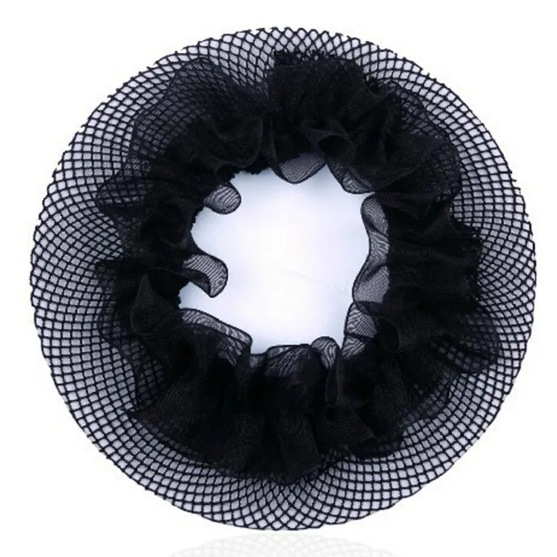 2 шт. женский Балет Танцы Фигурное катание Снуды сетка для волос булочка покрытие черный 10 см Высокое качество