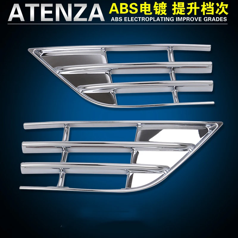 Автомобильный Стайлинг для Mazda 6 M6 Atenza ABS Хром Передняя головка верхняя решетка Вокруг отделки декоративная накладка 2 шт