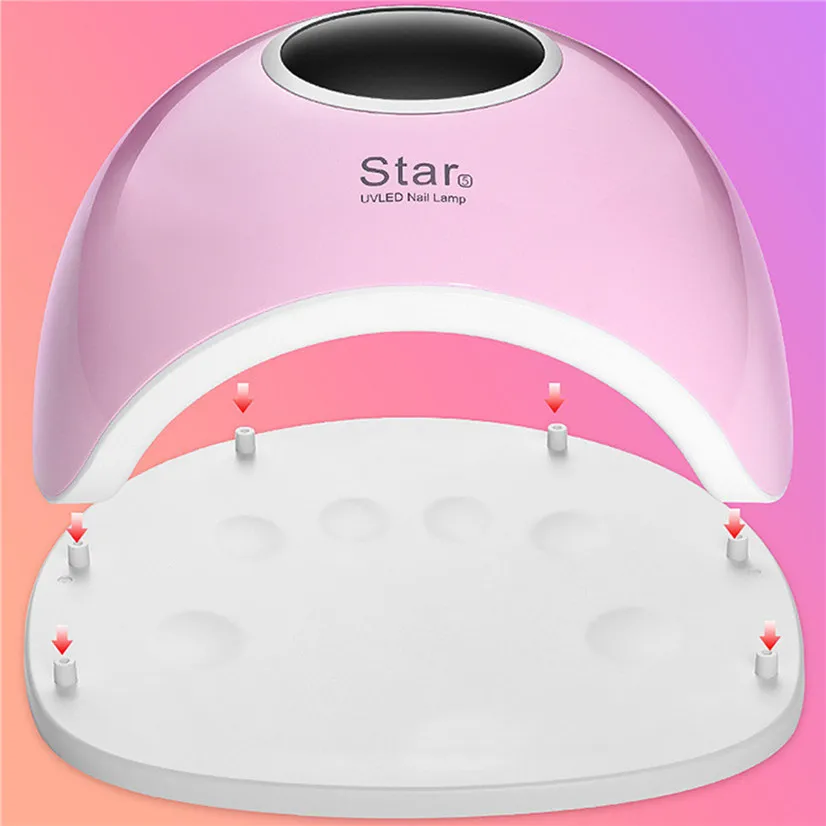 Conduziu a Lâmpada Secador para Curar Todos os Géis Ferramentas de Gel uv do Unha Mais Novo Unha Lâmpada Detecção Automática 72 w Led Manicure Art Polonês Verniz 22 Secadores de unhas