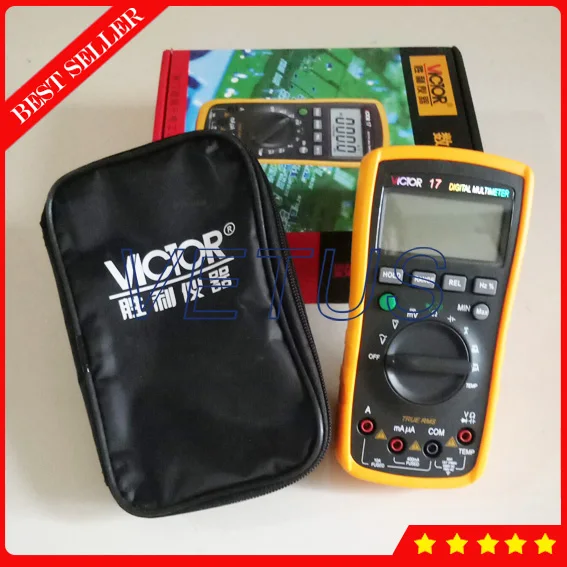 

VICTOR 17 True RMS Auto Range Digital Multitester with handheld LCD Display AVO meter