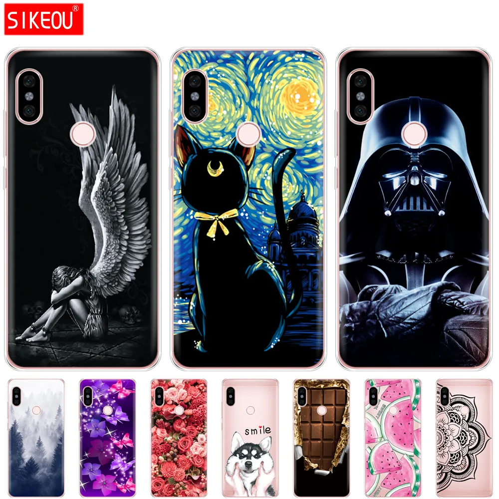 غطاء من السيليكون ل Xiaomi Redmi ملاحظة 6 برو حالة 6.26 ''لينة TPU عودة الهاتف جراب هاتف شاومي Redmi ملاحظة 6 برو واضح حقيبة واقية