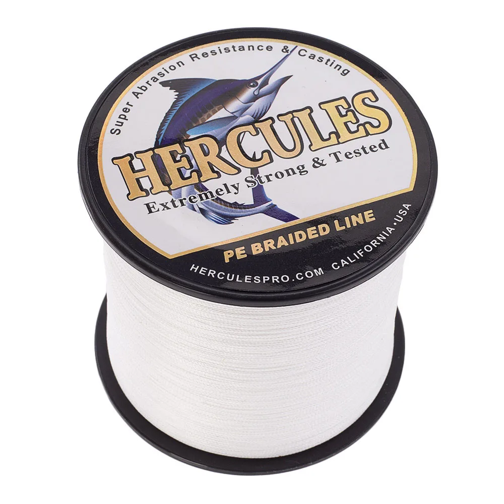 Hercules Fishing 4 Strands Strong Fishing Line Durable 6-100LB White PE 100M-2000M Cord Pesca VK Russia Stream Sell Well 2