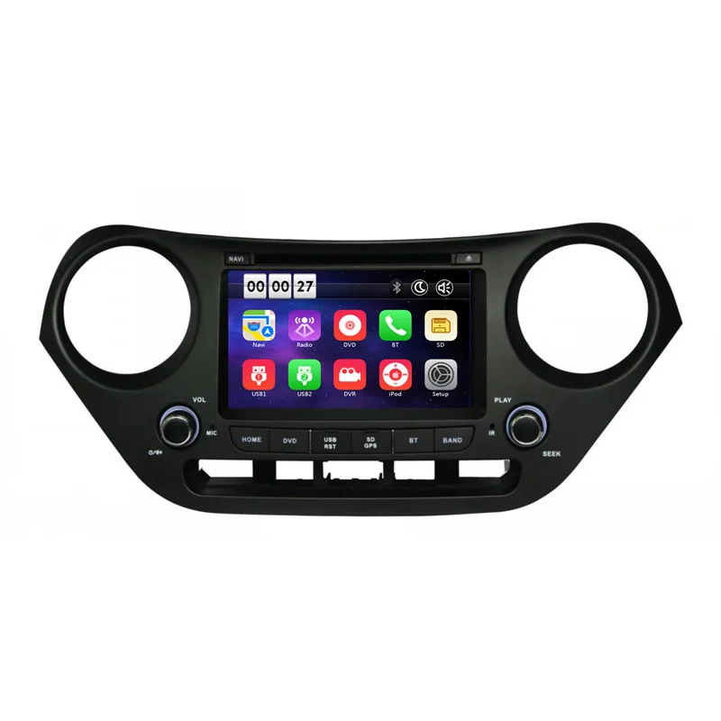8 inch HD Car DVD Player with GPS Navigation system for HYUNDAI i10