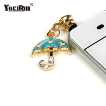 Анти-пыль заглушка Зонт с сердечками заглушка для входа наушников мобильного телефона штепсельная Вилка для iPhone 6 6 S Универсальный 3,5 мм разъем для samsung