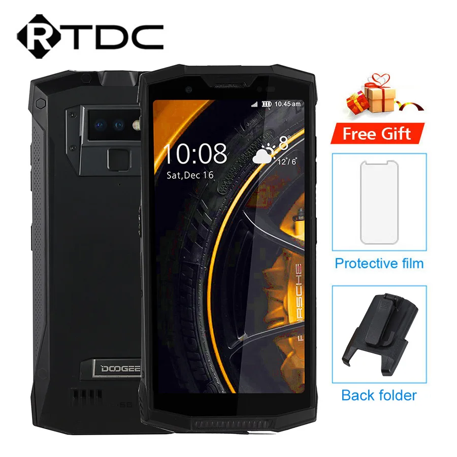 

DOOGEE S80 IP68/IP69K Walkie talkie Mobile Phone Wireless Charge NFC 10080mAh 12V2A 5.99 FHD Helio P23 Octa Core 6GB 64GB 16.0MP