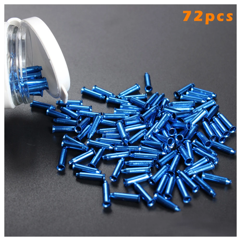 High Quality 72pcs/pack Bike Wheel Spoke Nipples Aluminium Alloy Spokes for Bicycle Wheel NCM99 - Цвет: Синий