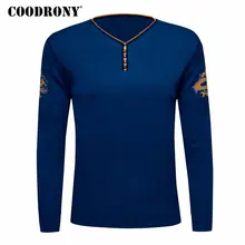 COODRONY свитер Мужская одежда осень зима кашемировый шерстяной мужской свитер Китайский Стиль Повседневный пуловер на пуговицах с v-образным вырезом мужской 8186