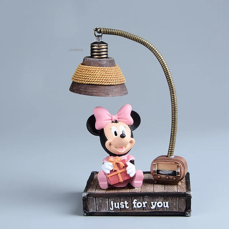 

Cartoon Mickey Mouse Resin Night Light Children Luminaria Night Lamp Lamps Lights Child Nightlight LED Lights Children's Room XX