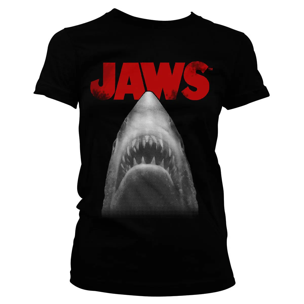 Jaws Poster Women's T Shirt S XL Sizes Printed Funny T Shirt Women High